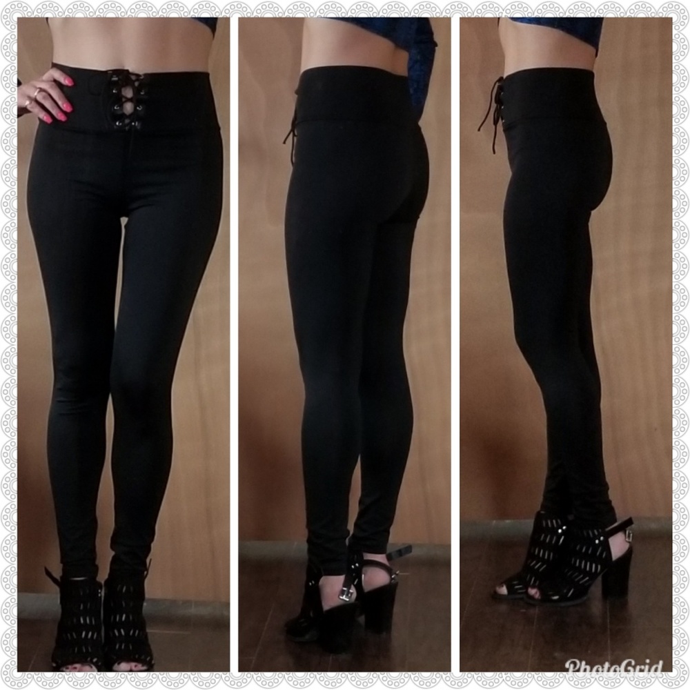 **SOLD**Sz XL high waist corset front pants - Picture 3 of 5